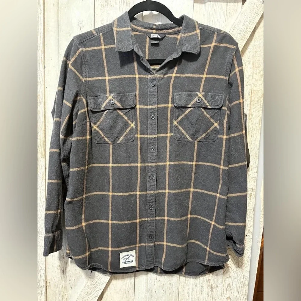 SoDak Bison Flannel Shirt - Upcycled South Dakota | UP066 - Picture 2 of 3